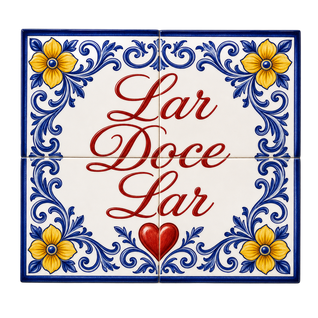 Azulejo decorativo Lar Doce Lar